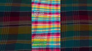 Crepe Cotton Madras Plaid Fabric For #bohofashion #homesewing #sewist #varrás #fabricstore #sewist