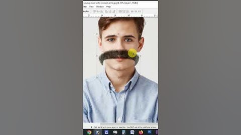 Make real mustache realistic in photoshop7.0 #editing #education #photoshop #image