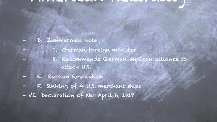 Did Woodrow Wilson have to get us into WWI?  A his...