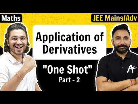 Application of Derivatives | Part 2 | One Shot | JEE Mains/Advance