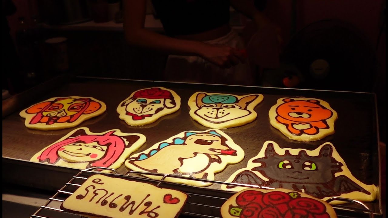 Street Food Thailand Cartoon Pancake YouTube