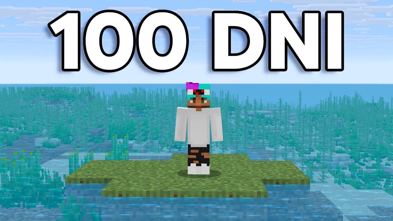 Przeżyłem 100 DNI na BEZLUDNEJ WYSPIE w MINECRAFT HARDCORE