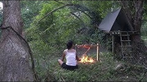 Girl Life Bushcraft 150 Days Bushcraft Survival Alone in the Rainforest! EP 4