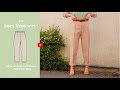 DIY Inès High Waisted Trousers Tutorial - tintofmintPATTERNS