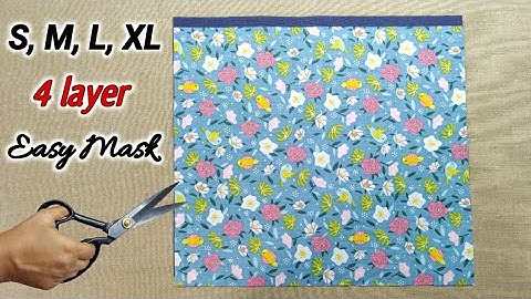 2 in 1 and 4 Layer Very Easy Pattern Mask ✅✅ | Face Mask Sewing Tutorial | DIY Breathable Mask