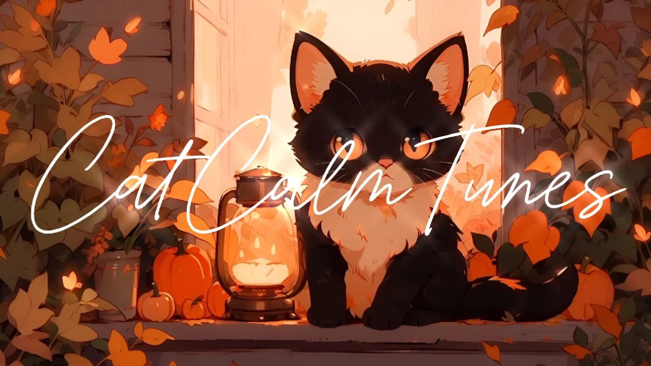 リラックスピアノBGM｜ 黒猫と月夜の癒し音楽 ｰ Cat & Piano 🎃