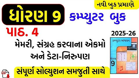 STD 9 COMPUTER CH 4 SWADHYAY/DHORAN 9 COMPUTER CH 4 SWADHYAY/MCQ SOLUTION/STD 9 COMPUTER CH 4