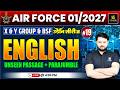 Airforce 01/2027 English 19 | Unseen Passage + Parajumble | Group X &amp; Y | उड़ान सीरीज़ | Vikas Sir