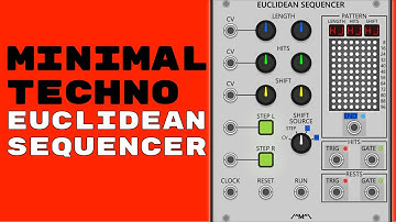 Making MINIMAL TECHNO from scratch with EUCLIDEAN SEQUENCER in VCV RACK modular synth