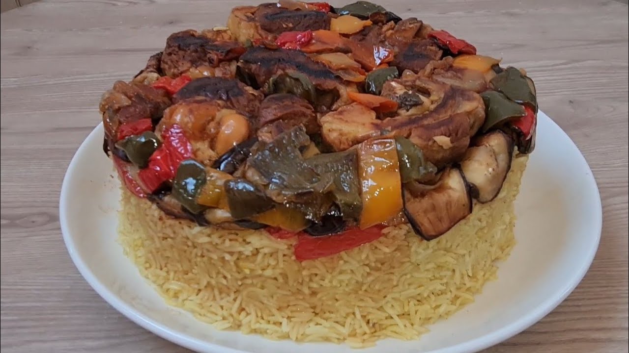 مقلوبة باللحم على الطريقة العراقيه