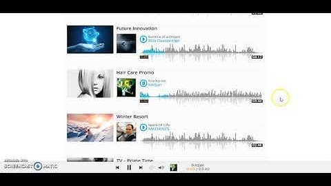 Waveform player with Central controls