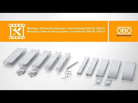 Montage estrichbündiges offenes
