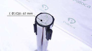 Cột chắn inox dây căng 1,8m