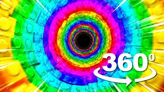 Rainbow Fall VR 360° | Color Tunnel Drop Experience