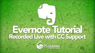 Evernote Tutorial (Recorded Live with CC Support) screenshot 5