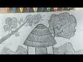 How to draw a simple scenery drawingpencil sketchshort