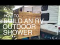 How to build a permanent RV outdoor shower