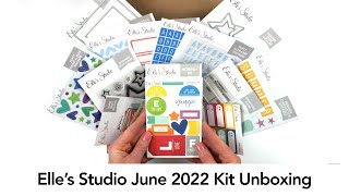 Elle&#39;s Studio June 2022 Kit &amp; Add-On Unboxing