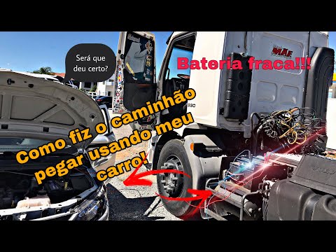 Vídeo: Você poderia colocar uma bateria de carro em um caminhão?