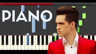 Video thumbnail of "Panic at the Disco Death of a Bachelor piano midi tutorial sheet partitura cover"