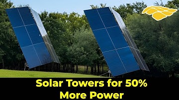 Solar towers: Maximizing solar gain not just in limited space
