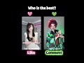 Who is the best? #mitsurikanjori #tanjiro #capcut_temples12 #demonslayer