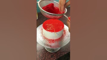 Red Velvet Cake Decorating #cakes #ytshorts #cakeseries #ytshorts #shortsfeed