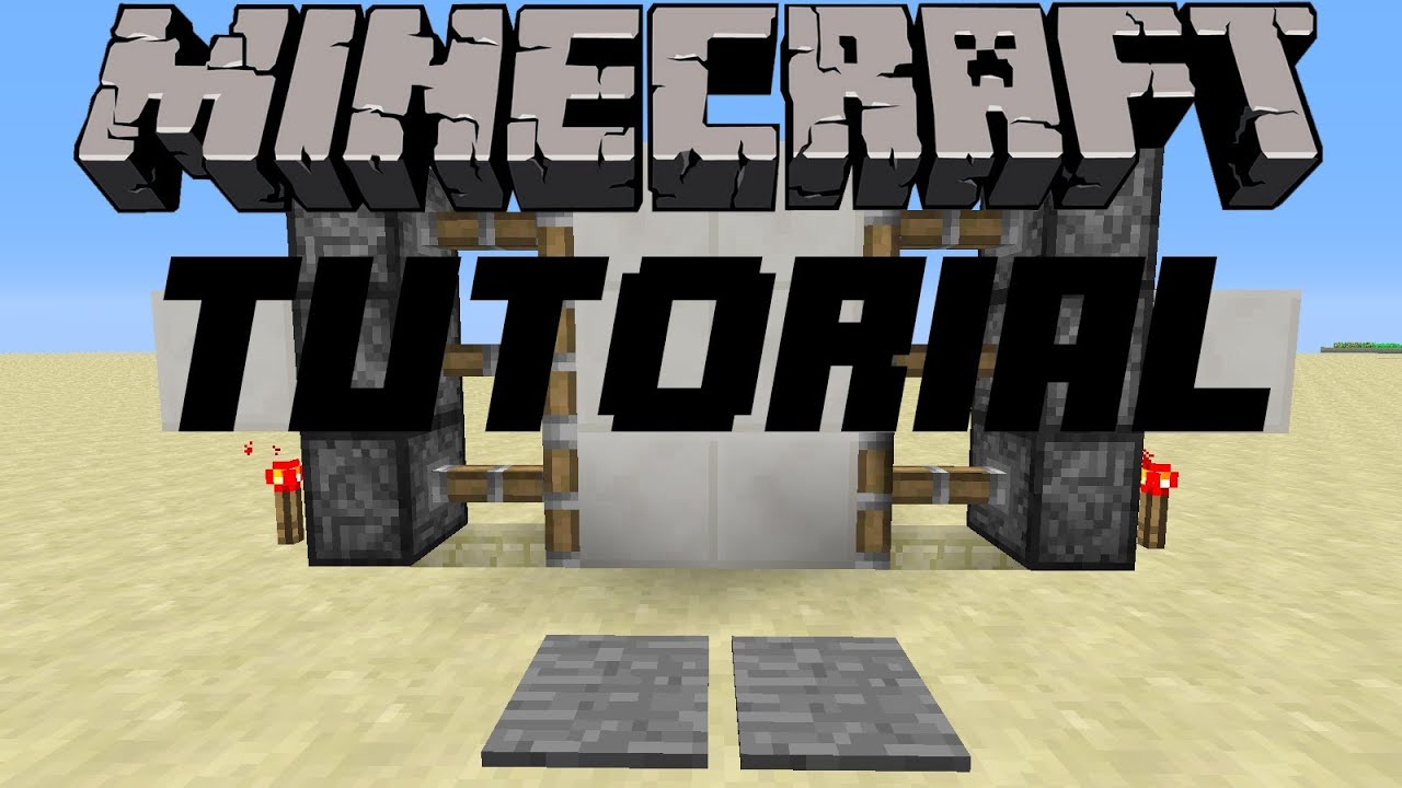 Minecraft Tutorial - 2X3 Piston Vrata - YouTube