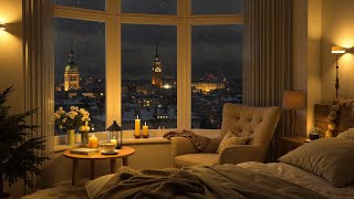 Sleep In A Cozy London, UK Apartment with Piano Jazz Music to Relaxing, Sleep, Work and Study