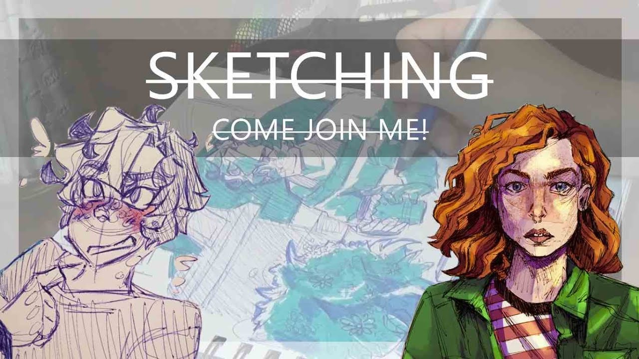 Sketch With Me Filling Out Sketchbook Pages And Chilling