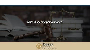What is specific performance?