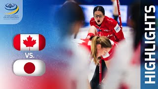 CANADA v JAPAN - Qualification game highlights - LGT World Women’s Curling Championship 2023