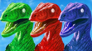 Tyrannosaurus Rex Color Pack vs Spinosaurus, I-Rex - Jurassic World Evolution Dinosaurs Fighting