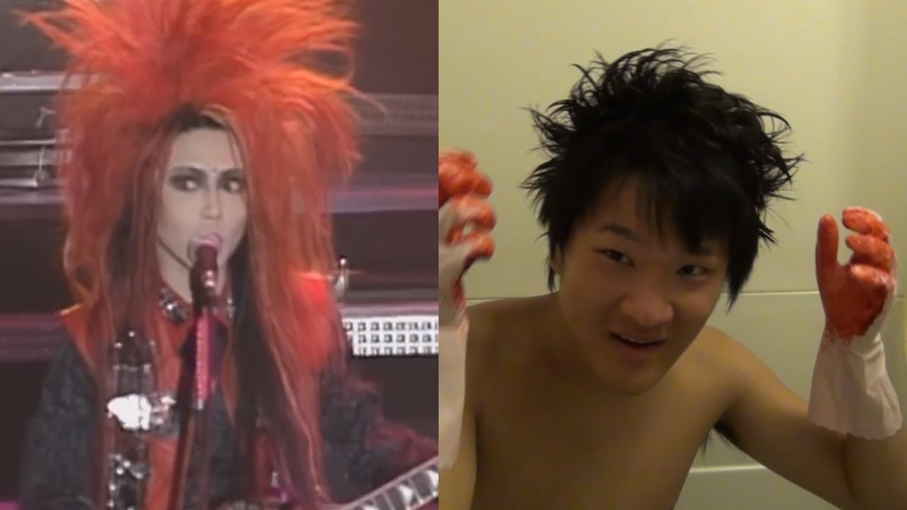 X Japanのhideに憧れて髪を赤くしてみた I Tried To Red Hair Youtube