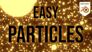 Easy Floating Particles in Blender