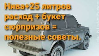 Нива 21213 + расход 25 л.