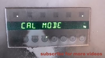 how to calibrate  scale (MEAG-P BAGGING SCALE)