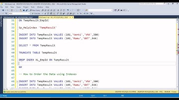 Microsoft SQL Server Development Part 44 :  How to create Clustered Index in SQL Server