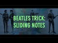 Inspired beatles  musical secret  sliding notes to resolution