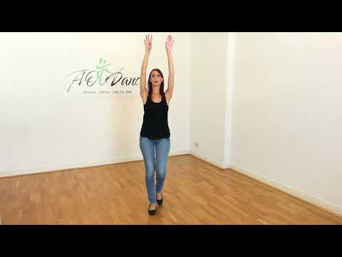 FLASH MOB TUTORIAL steps of flash mob 3 - short explanation without music - line dance (8x8)
