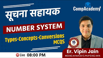 NUMBER SYSTEM II Types II Concepts II Conversions II MCQS II INFORMATICS ASSISTANT II @CompAcademy