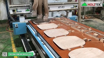 Máy CNC 3 đầu HT-R3 cắt, khoan mặt ghế
