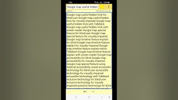 Google Maps LIFE CHANGING Hack for Blind Users 🔥 Find Visited Places EASILY Accessible Navigation 🦯🔥