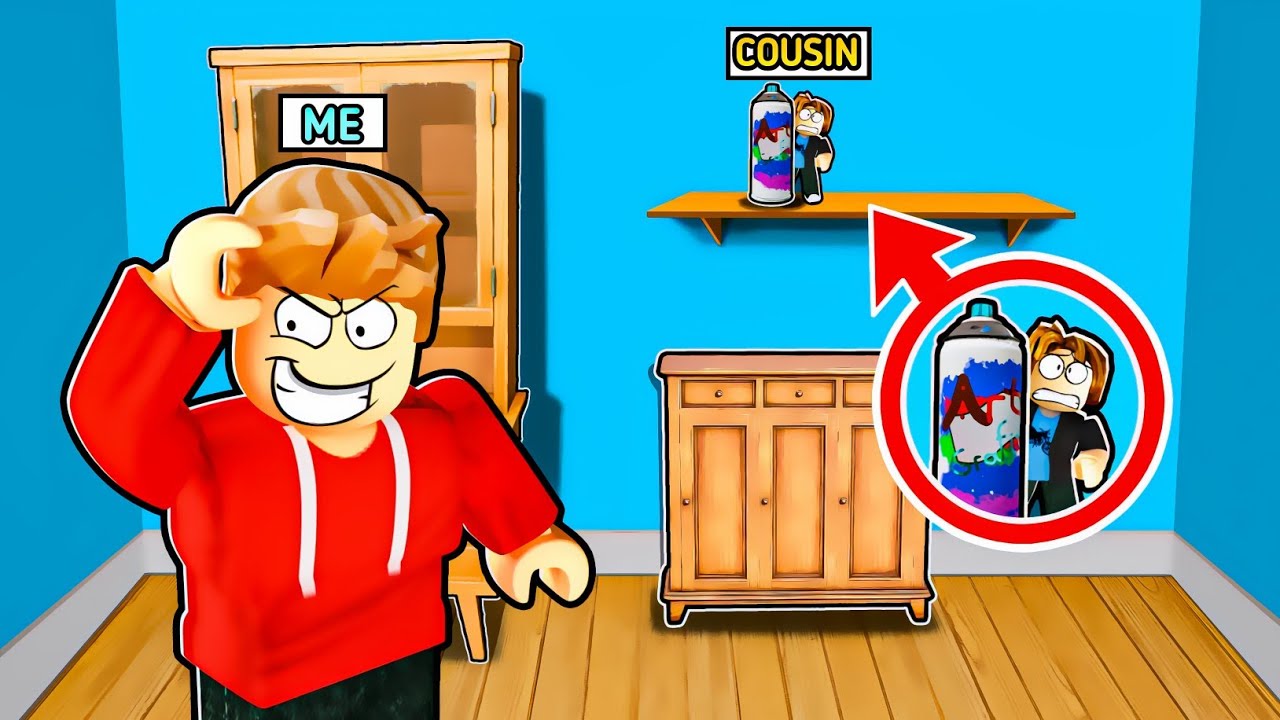Hide and seek in roblox 😍with cousin gameplay|On vtg!