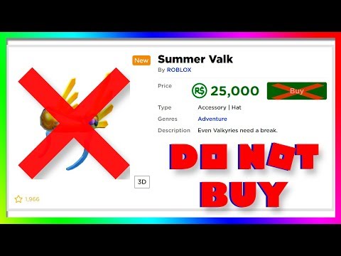 Do Not Buy The Summer Valk On Roblox Youtube - buy r25 robux