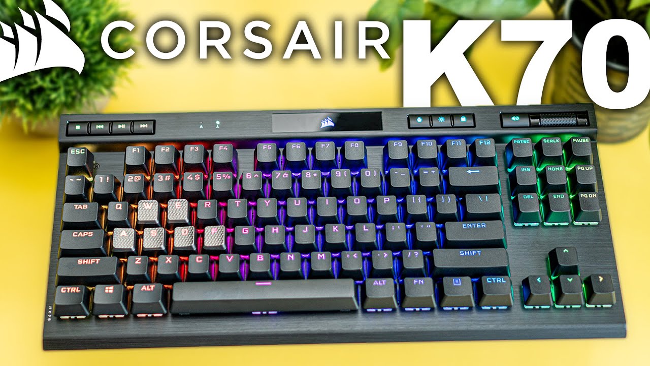 Corsair Teclado mecânico para jogos K70 RGB TKL CHAMPION SERIES