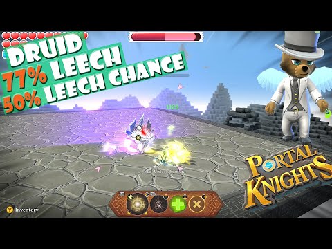 Portal Knights: HOW TO GET 77% LEECH? -  Druid BUILD