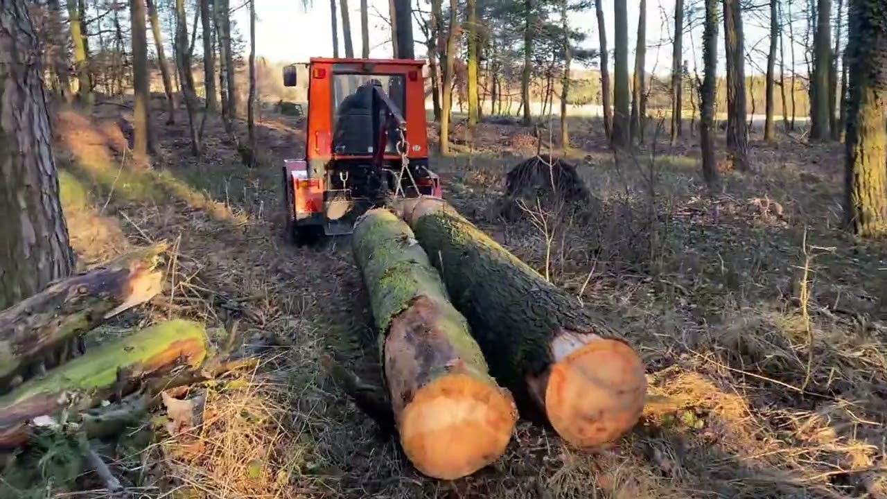 Malotraktor opět v lese 