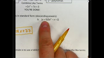 Algebra 1 - Lesson 9.2 Video Notes B