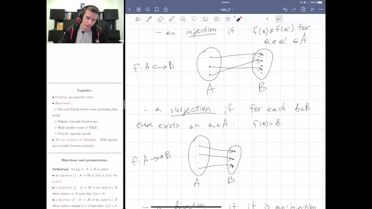 1. Logistics, permutations, standard Young tableaux YouTube